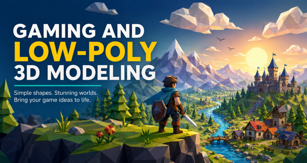 Low Poly 3D Modeling Image