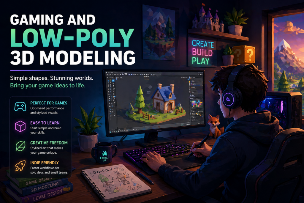 Low Poly 3D Modeling Image