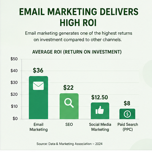 Email Marketing ROI chart