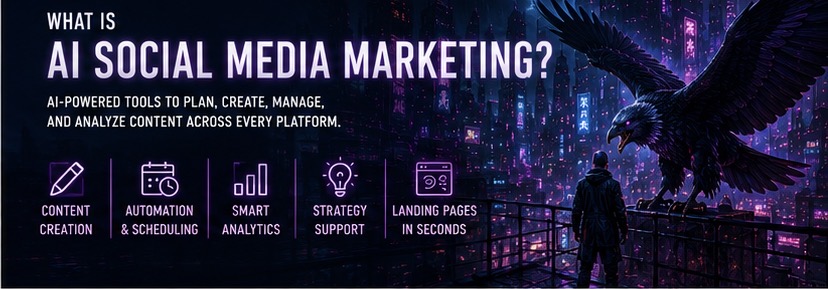 What is Ai social media marketing graphic