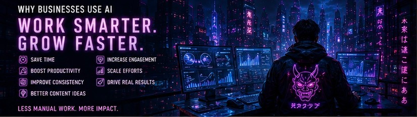 why business's use ai graphic
